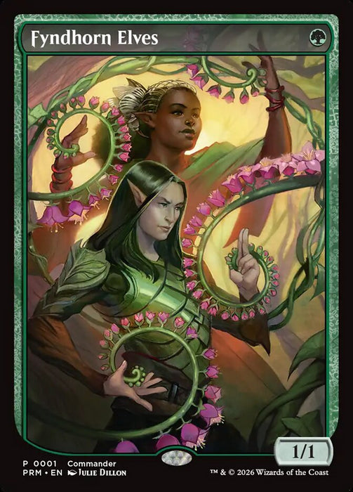Fyndhorn Elves - Textless - Full Art - Inverted