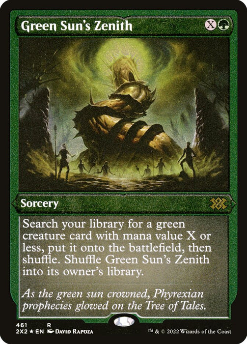 Green Sun's Zenith - Etched - Inverted - Etched (Foil)
