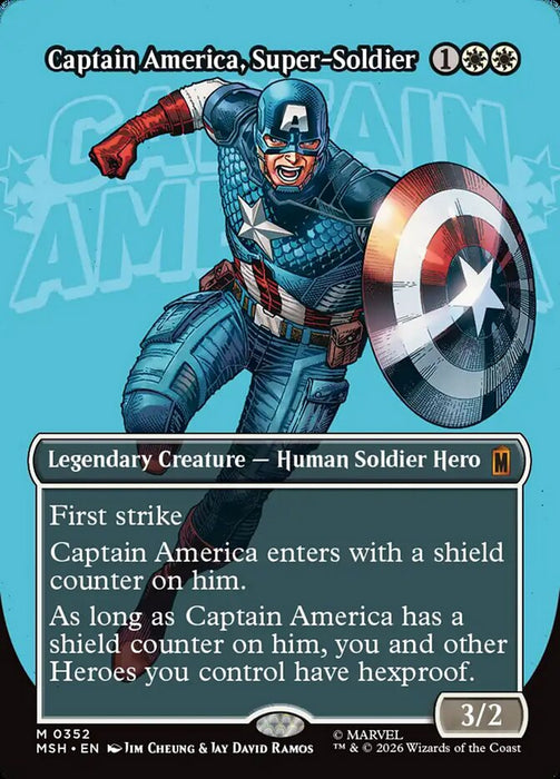 Captain America, Super-Soldier - Borderless - Inverted - Legendary