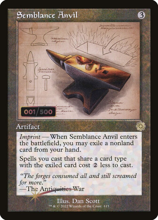 Semblance Anvil - Retro Frame (Foil)