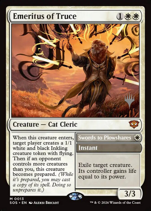 Emeritus of Truce // Swords to Plowshares (Foil)