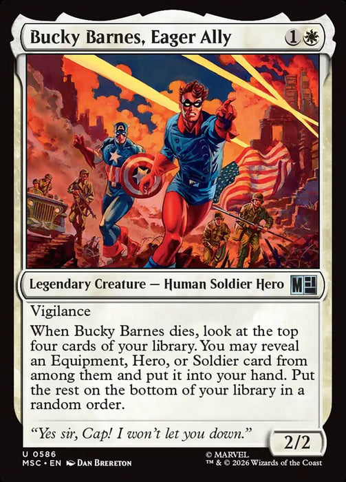 Bucky Barnes, Eager Ally - Legendary (Foil)