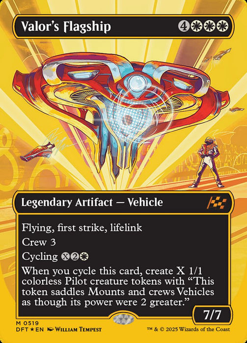 Valor's Flagship - Borderless - Legendary - Inverted (Foil)