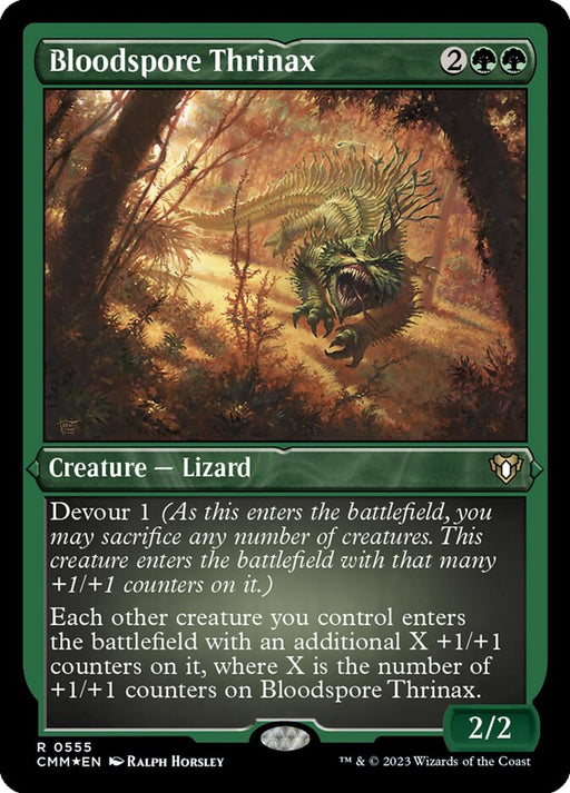 Bloodspore Thrinax - Etched - Inverted - Etched (Foil)