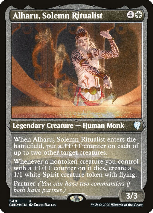 Alharu, Solemn Ritualist - Etched - Inverted - Legendary - Etched (Foil)