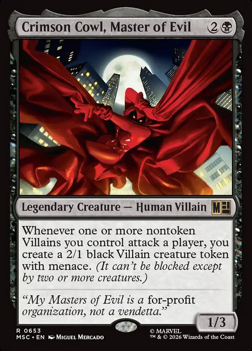 Crimson Cowl, Master of Evil - Legendary (Foil)