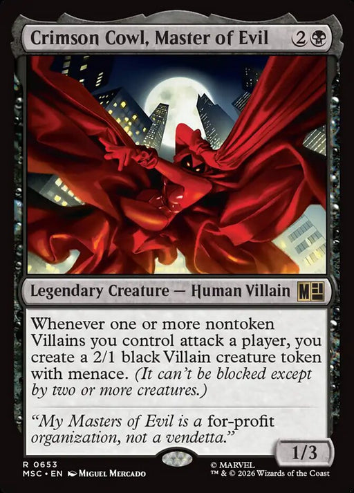 Crimson Cowl, Master of Evil - Legendary (Foil)