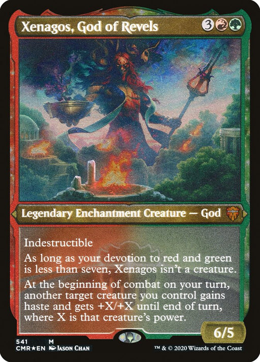 Xenagos, God of Revels - Enchantment - Etched - Inverted - Legendary - Etched (Foil)