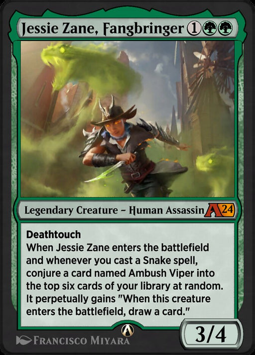 Jessie Zane, Fangbringer - Legendary