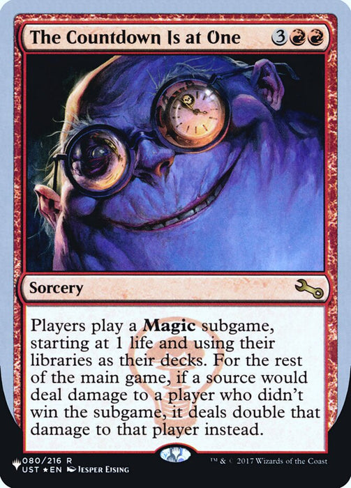 The Countdown Is at One (Foil)