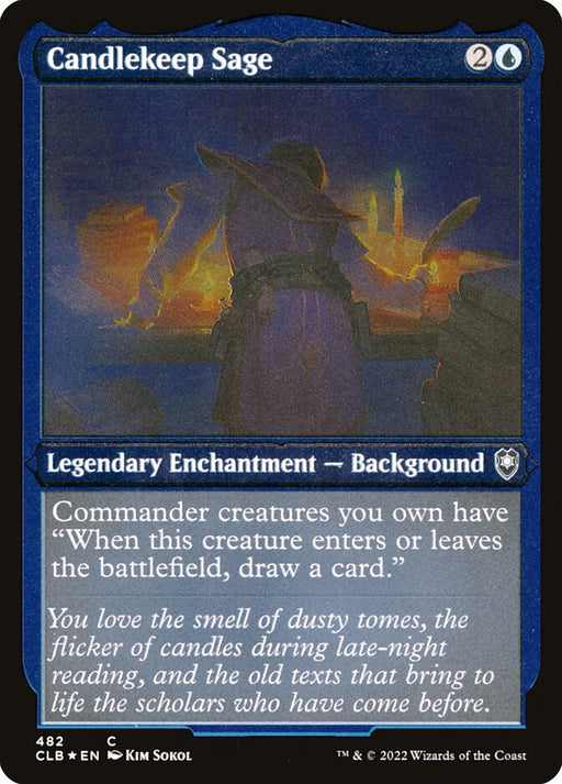Candlekeep Sage - Etched - Inverted - Legendary - Etched (Foil)