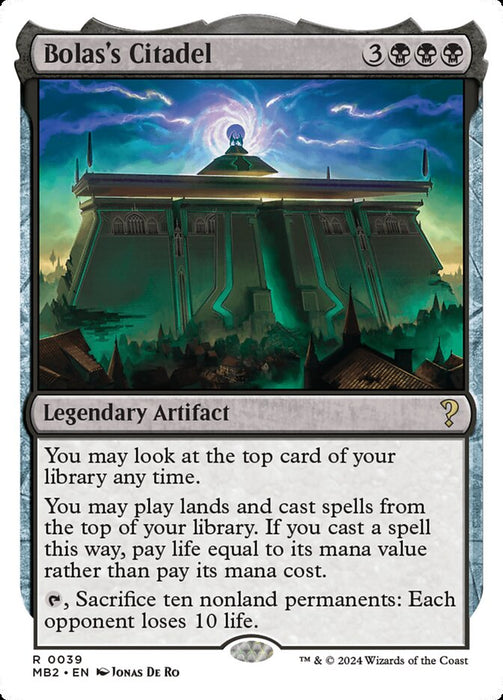 Bolas's Citadel - Legendary