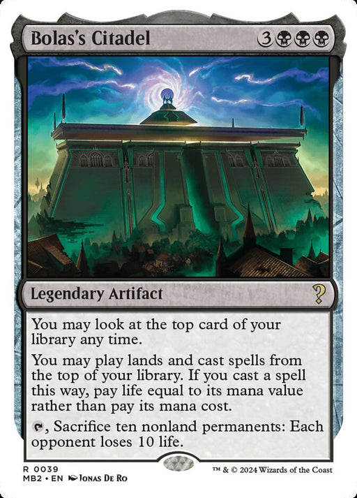 Bolas's Citadel - Legendary