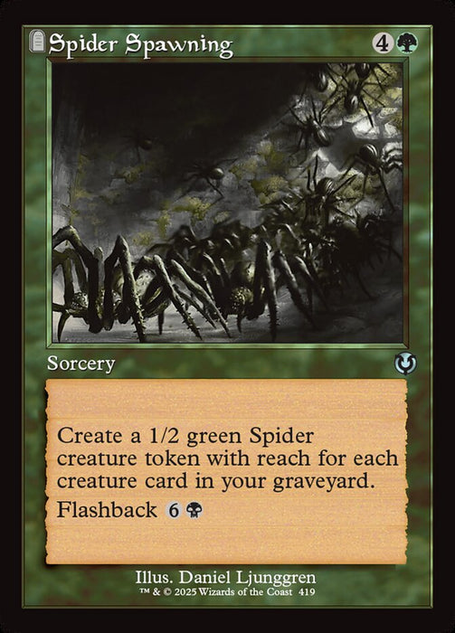 Spider Spawning - Retro Frame - Tombstone (Foil)