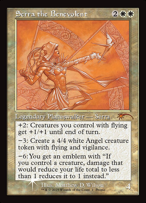 Serra the Benevolent - Retro Frame (Foil)