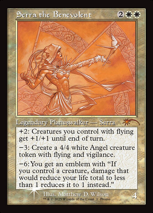 Serra the Benevolent - Retro Frame (Foil)