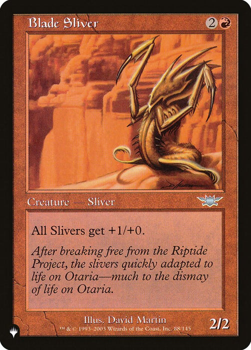 Blade Sliver - Retro Frame