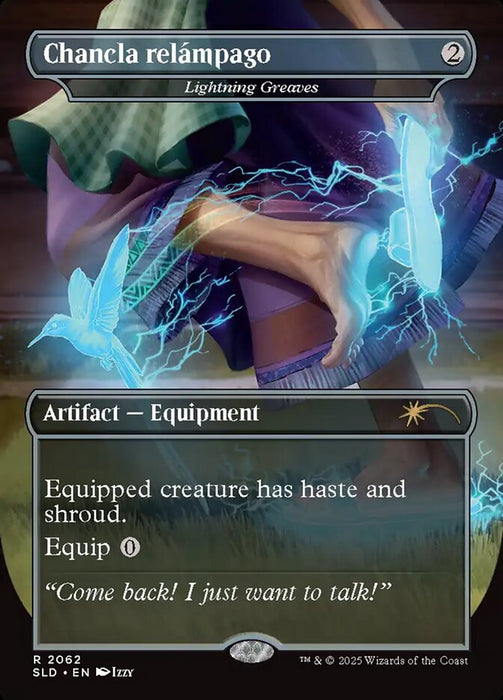 Chancla relámpagos - Lightning Greaves - Borderless - Full Art - Inverted