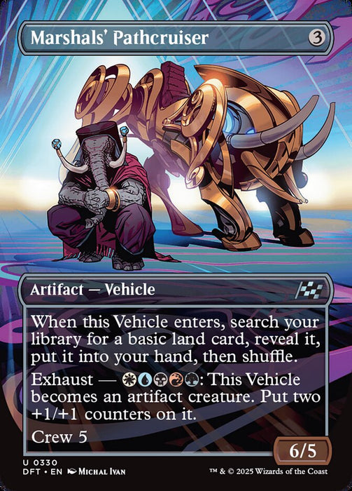 Marshals' Pathcruiser - Borderless - Full Art - Inverted