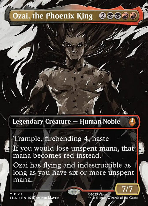 Ozai, the Phoenix King - Borderless - Full Art - Inverted - Legendary (Foil)