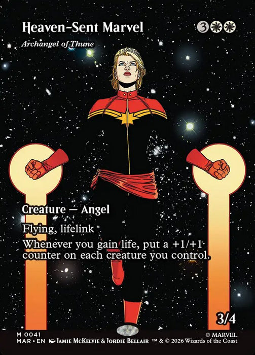 Heaven-Sent Marvel - Archangel of Thune - Borderless - Full Art - Inverted