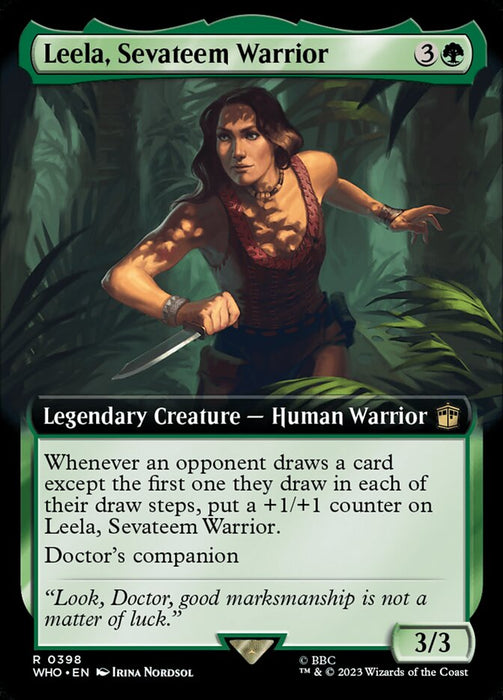 Leela, Sevateem Warrior - Extended Art - Legendary