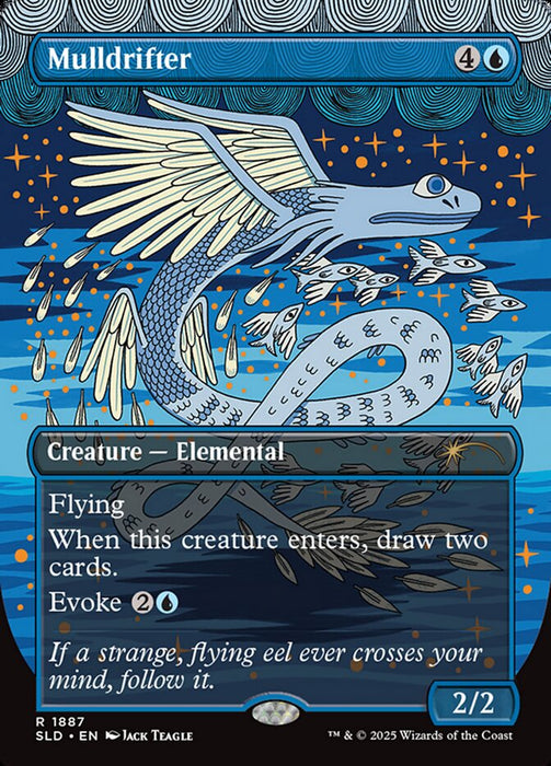 Mulldrifter - Borderless - Full Art - Inverted (Foil)