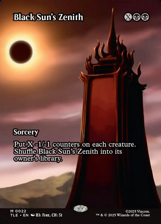 Black Sun's Zenith - Borderless - Full Art - Inverted