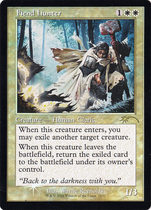 Fiend Hunter - Retro Frame (Foil)