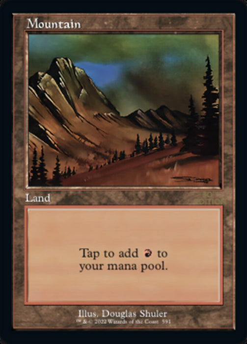 Mountain - Retro Frame