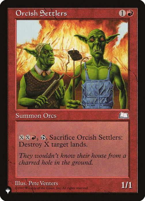 Orcish Settlers - Retro Frame