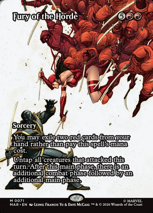 Fury of the Horde - Borderless - Full Art - Inverted (Foil)
