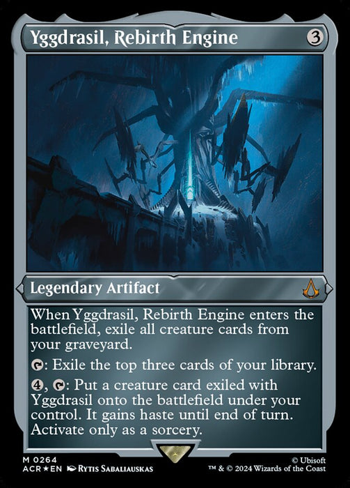 Yggdrasil, Rebirth Engine - Legendary- Inverted- Etched (Etched Foil)