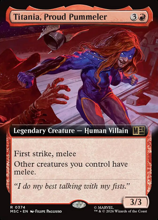 Titania, Proud Pummeler - Extended Art - Legendary