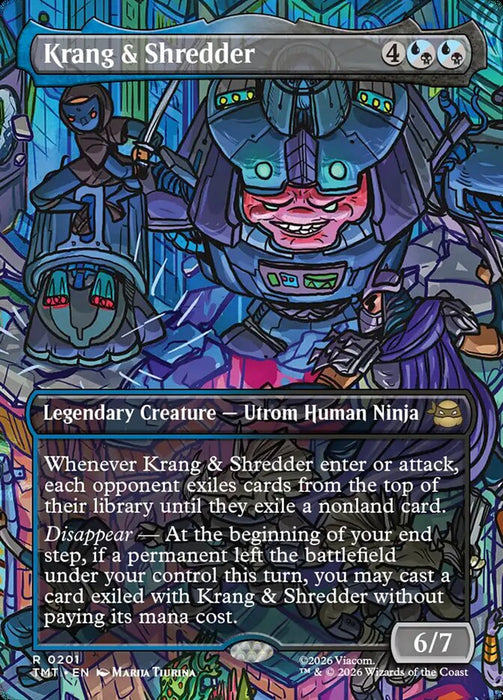 Krang & Shredder - Full Art - Inverted - Legendary
