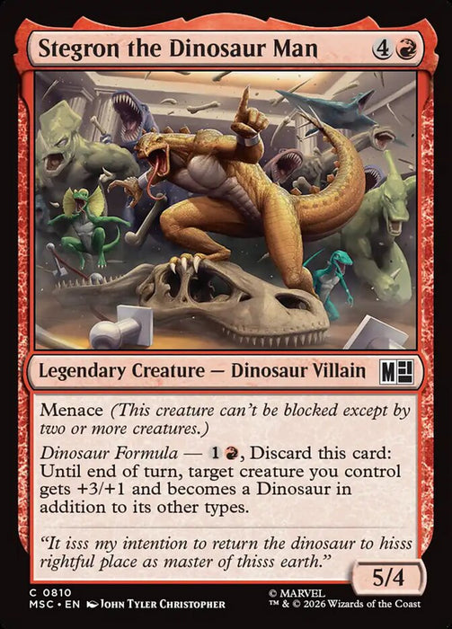 Stegron the Dinosaur Man - Legendary