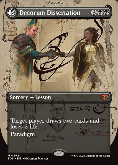 Decorum Dissertation - Borderless - Full Art - Inverted - Showcase (Foil)