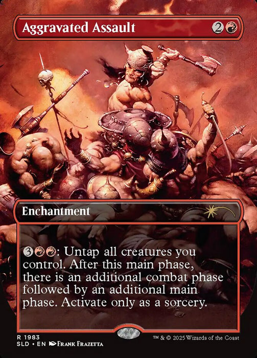 Aggravated Assault - Borderless - Full Art - Inverted (Foil)