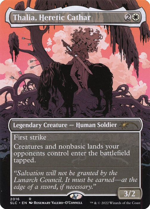 Thalia, Heretic Cathar - Borderless - Full Art - Inverted - Legendary (Foil)