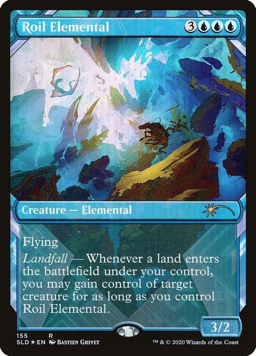 Roil Elemental - Full Art - Showcase - Inverted (Foil)