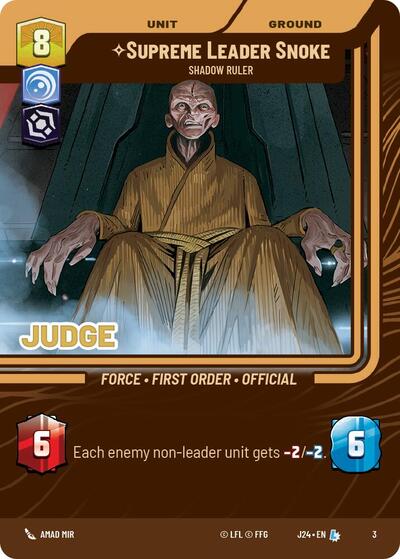 Supreme Leader Snoke - Shadow Ruler - Foil