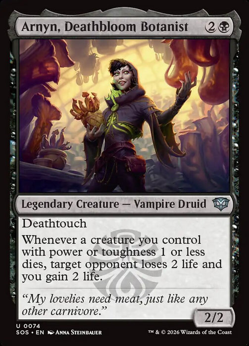 Arnyn, Deathbloom Botanist - Legendary
