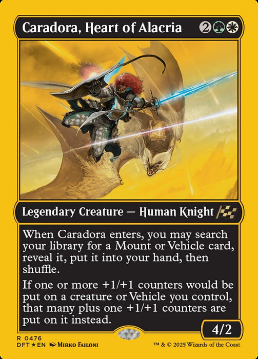 Caradora, Heart of Alacria - Legendary - Inverted (Foil)