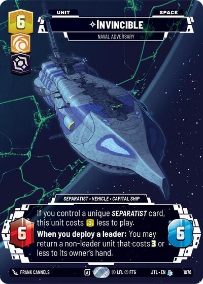 Invincible - Naval Adversary  (Prestige) - Foil