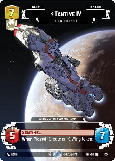 Tantive IV - Fleeing the Empire  (Prestige) - Foil