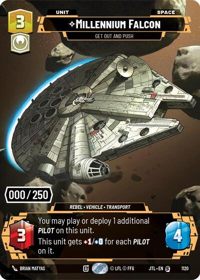 Millennium Falcon - Get Out And Push (Serialized)