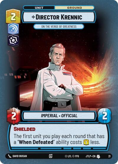 Director Krennic - On the Verge of Greatness - Foil