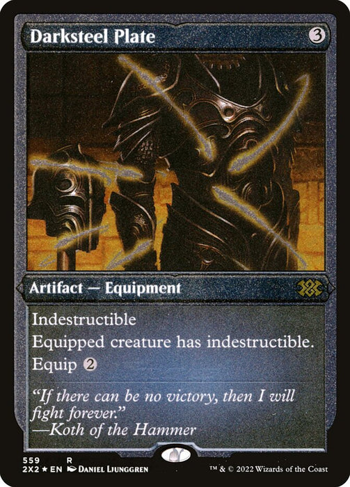Darksteel Plate - Etched - Inverted - Etched (Foil)