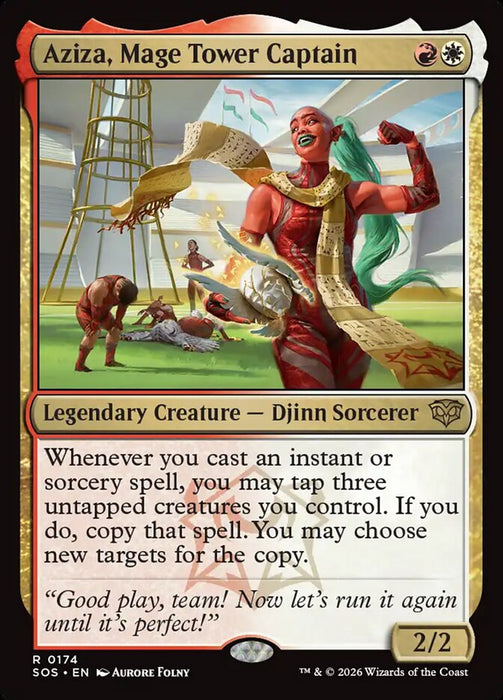 Aziza, Mage Tower Captain - Legendary (Foil)