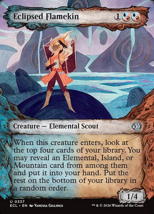 Eclipsed Flamekin - Borderless - Showcase (Foil)